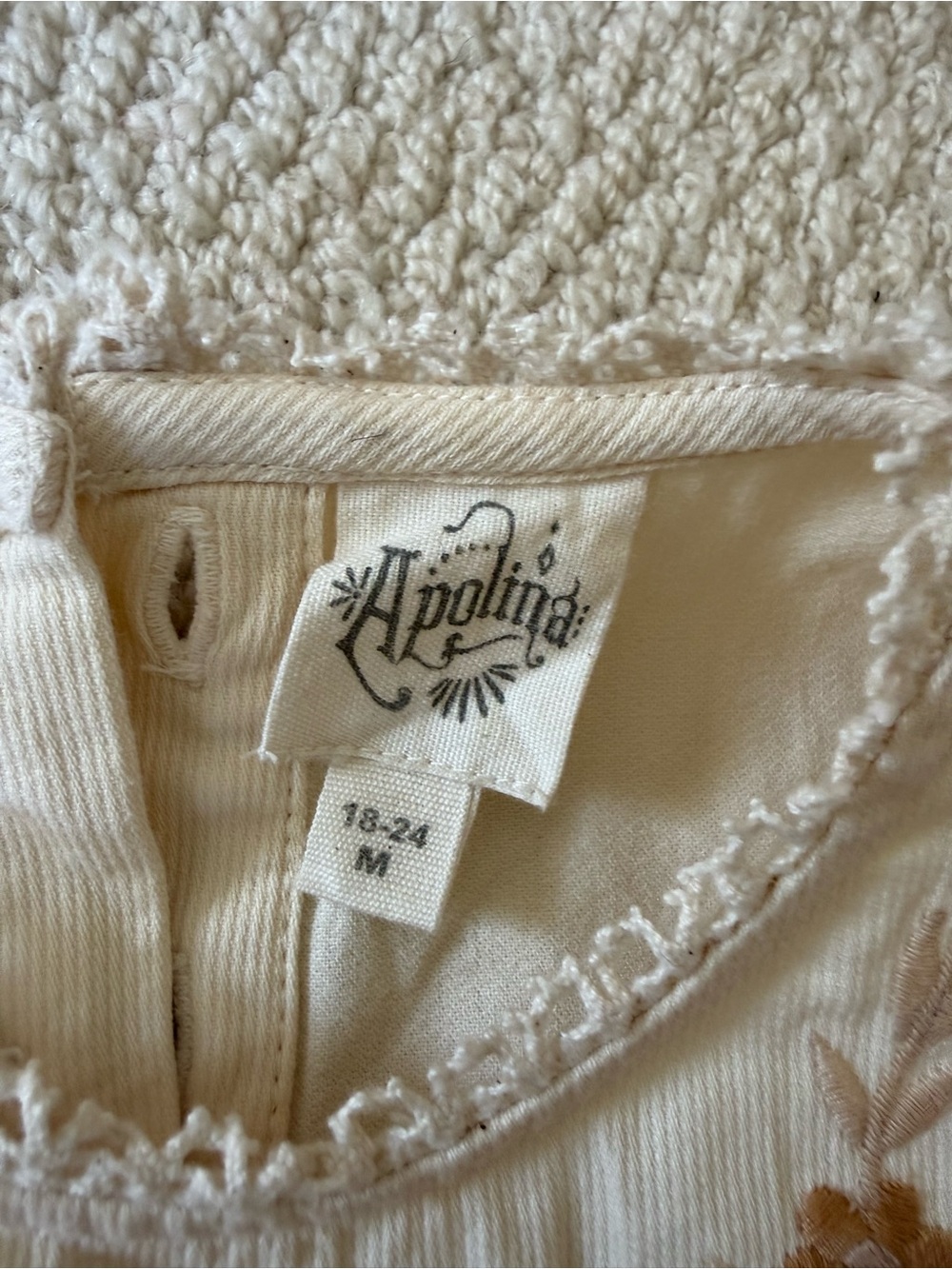 Apolina Baby Clara Bubble in Cream Peach Yogurt - Picture 3 of 5